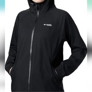 Women's Columbia Tamiami Hurricane Jacket PFG UPF 50 Omni-tech Black Size Large